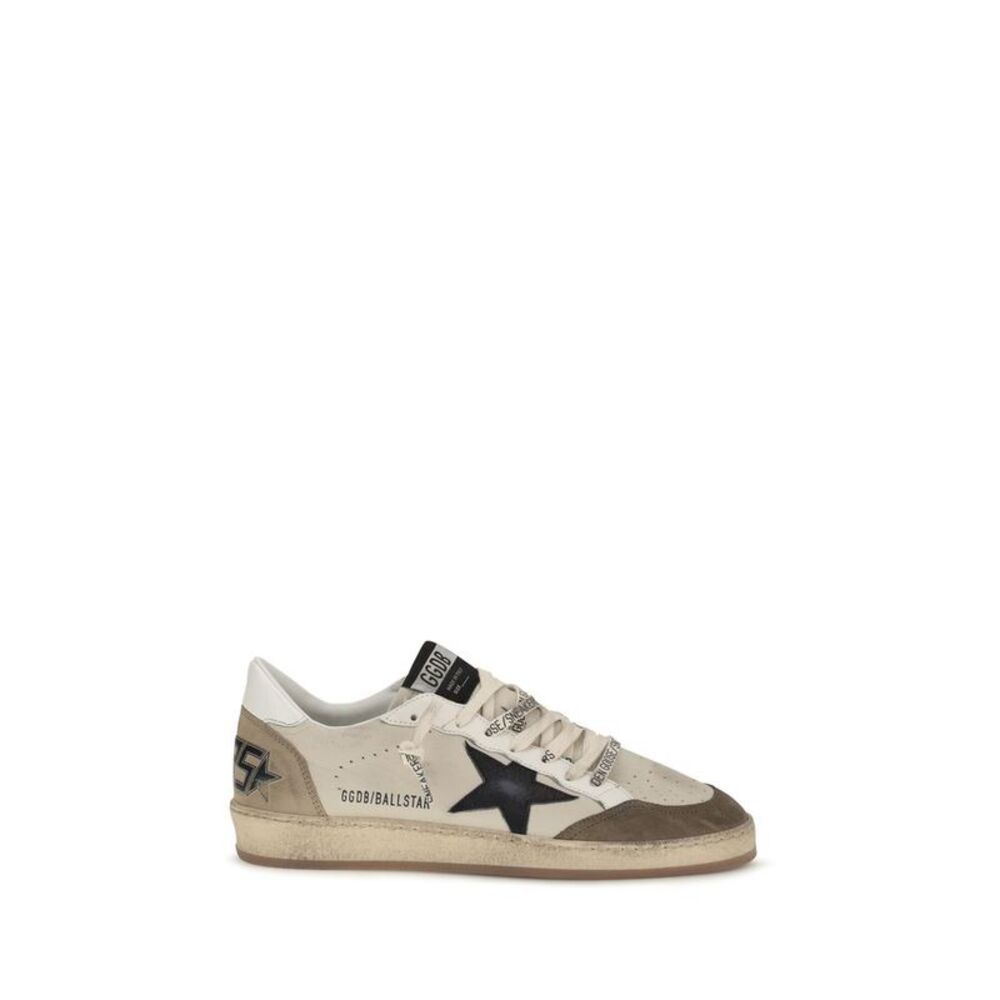 Golden Goose White Calf Leather Bos Taurus Low Top Men's Sneakers